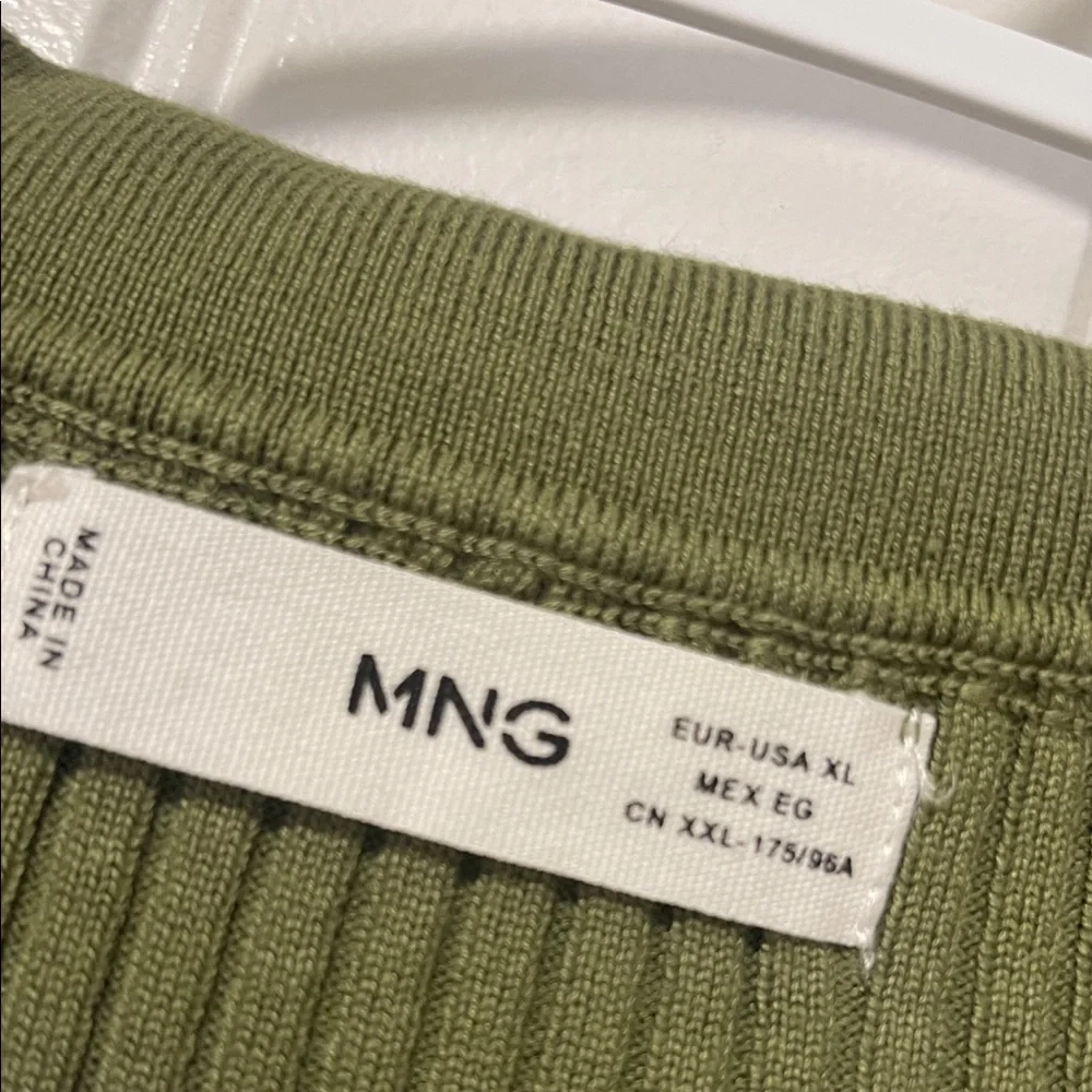 Mango Olive Ribbed Sweater - Picture 2 of 2